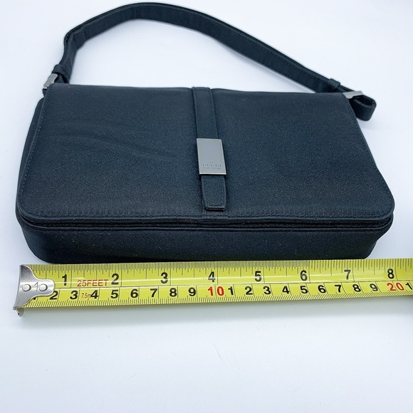 Gucci Satin Mini Flap Mini Handbag in Black - Picture 14 of 14